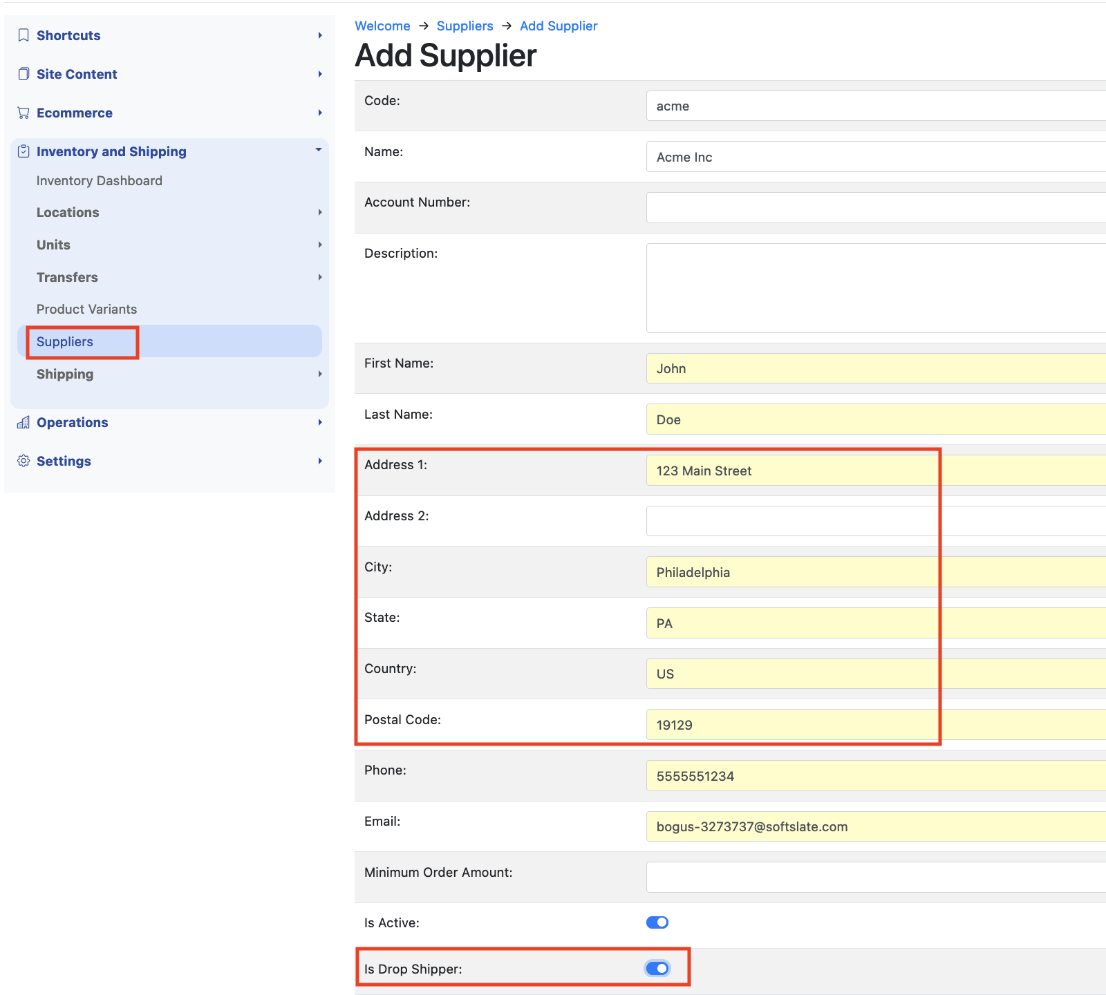 Drop Shipping - SoftSlate Cloud Platform