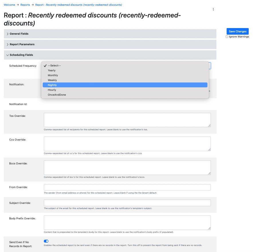 Reports Feature - SoftSlate Cloud Platform